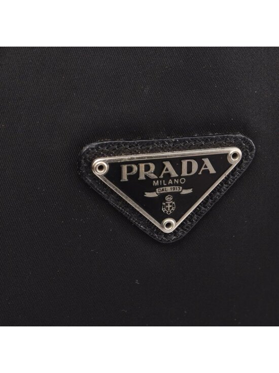 Prada Backpack Viaggio Black Nylon Saffiano Leather Triangle Logo main image 9